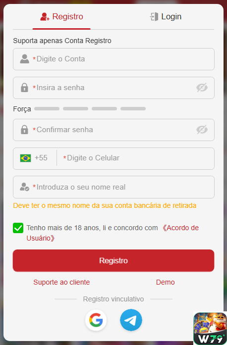 Experiência de Jogos w79.com